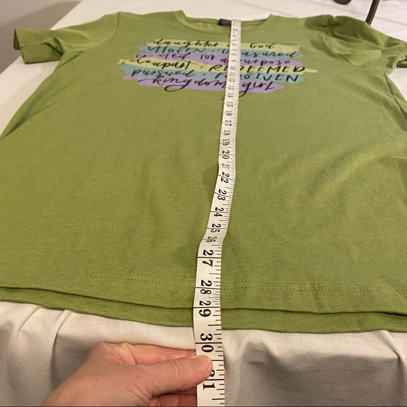 DAUGHTER BLESSING T Shirt Size L Green by LOVE FAITH - Picture 6 of 6